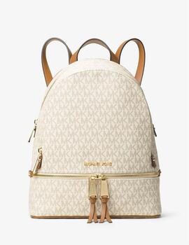 Mochila Michael Kors Rhea Zip logos vainilla