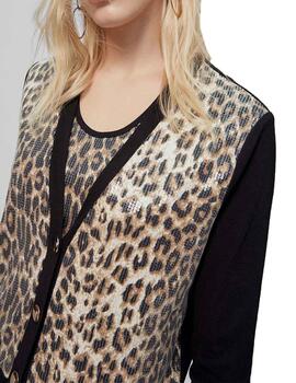 CHAQUETA LOLA CASADMUNT COMBO ESTAMPADO LENTEJUELA