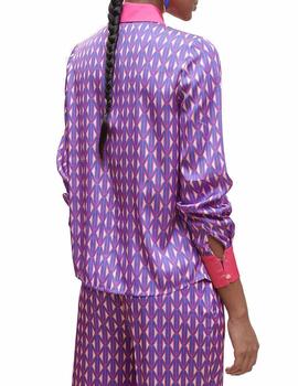 CAMISA MAITE BY LOLA CASADEMUNT PRINT BICOLOR