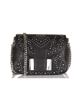 BOLSO TICINESE CON CADENA Y TACHUELAS NEGRO