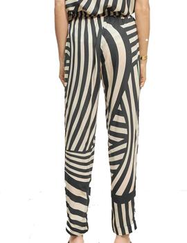 PANTALÓN LOLA CASADEMUNT FLUIDO  BLANCO Y NEGRO