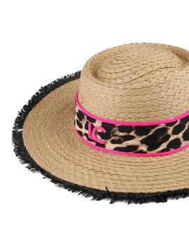 SOMBRERO LOLA CASADEMUNT CON FLECOS CINTA A PRINT