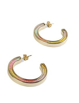 PENDIENTES LOLA CASADEMUNT CON HILO MULTICOLOR