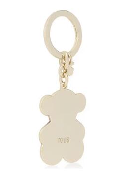 Llavero Tous Oso Script Beige