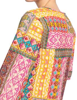 Chaqueta patchwork multicolor