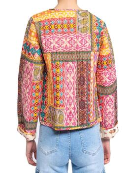 Chaqueta patchwork multicolor