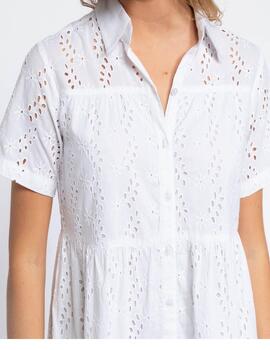 VESTIDO BORDADO SUIZO BLANCO