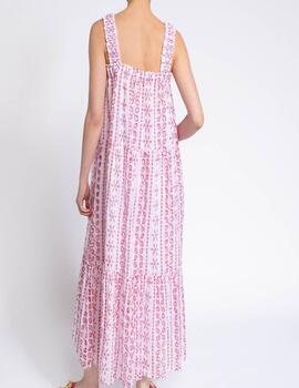 VESTIDO LARGO BORDADO