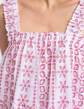 VESTIDO LARGO BORDADO