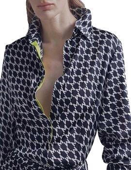 VESTIDO MAITE BY  LOLA CASADEMUNT SATEN PLISADO M