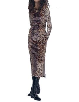 Vestido Lola Casademunt largo leopardo