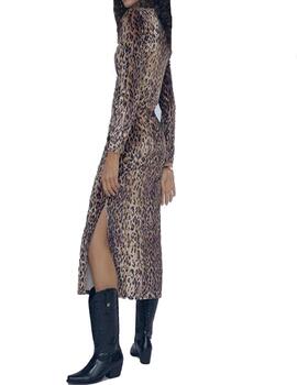 Vestido Lola Casademunt largo leopardo