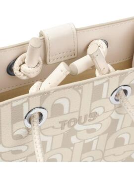 Mini Bolso Tous T Manifesto beige