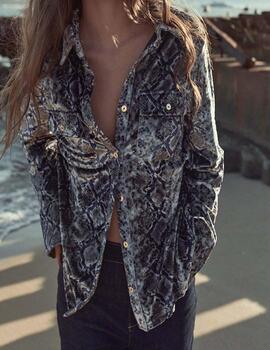 Camisa Lola Casademunt punto terciopelo multi