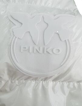 Parka Pinko Eleodoro caban laminado blanca