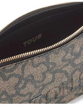 Bolso Tous hombro band kaos icon beige-negro