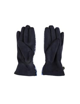 Guantes lola casademunt nylon rombos azul