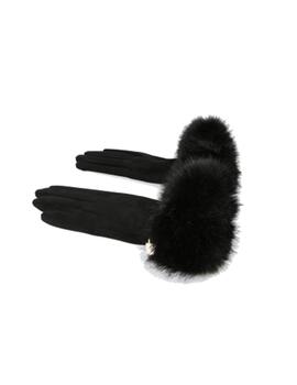 Guantes Lola casademunt muñeca pelo negro