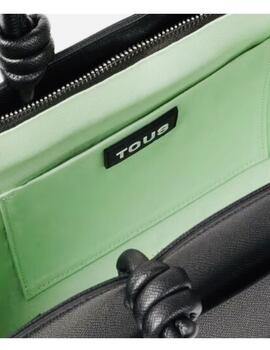 Bolso Tous tote mediano Amaya t la rue new negro