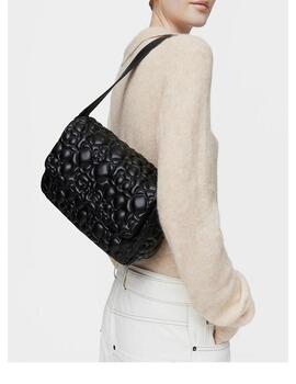 Mini bolso Tous bandolera flap T bold negro