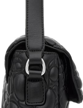 Mini bolso Tous bandolera flap T bold negro