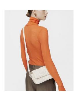 Mini bolso Tous bandolera flap T bold beige