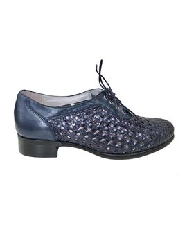 BLUCHER TRENZADO AZUL MARINO