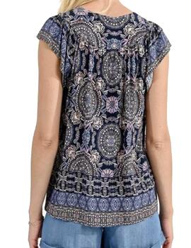 Blusa Molly Bracken estampada navy pia