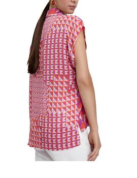 Blusa Lola casademunt estampada geo multicolor