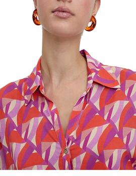 Blusa Lola casademunt estampada geo multicolor