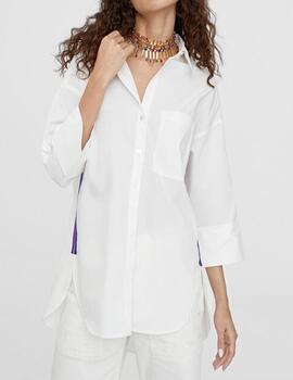 Camisa Lola Casademunt polpelín básica blanco