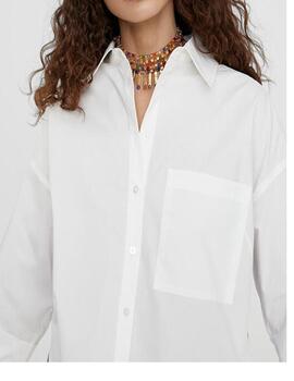 Camisa Lola Casademunt polpelín básica blanco