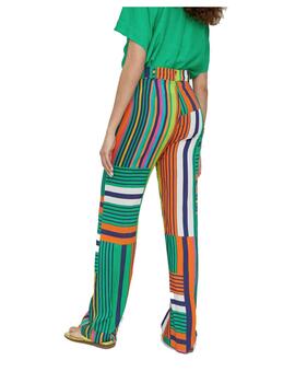 Pantalón Lola Casademunt multicolor verde-naranja