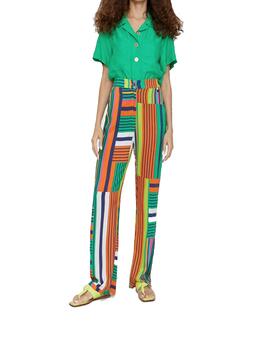 Pantalón Lola Casademunt multicolor verde-naranja