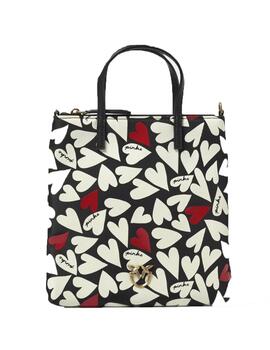 Bolso Pinko mini shopper corazones multicolor