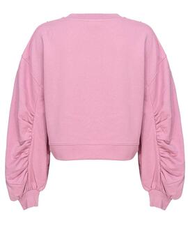 Sudadera Pinko cities brillos rosa