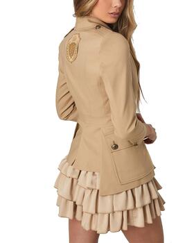 Chaqueta Highly Preppy sahariana camel