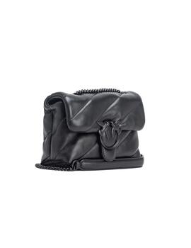 Bolso Pinko mini love bag puff negro