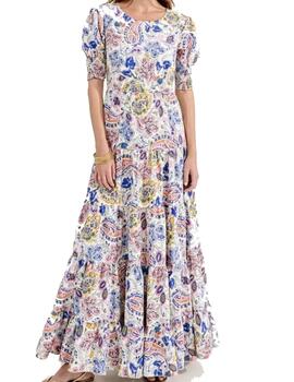 Vestido Molly Bracken largo estampado flores multi