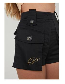 Short Highly Preppy bolsillo cargo negro