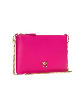 Bolso Pinko classic flat love bag simply fucsia