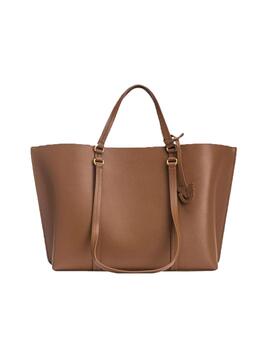 Bolso Pinko  shopper grande en piel martillada