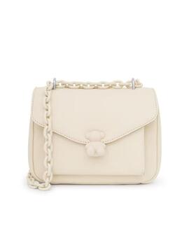 Bandolera Tous pequeña t bold bear piel beige