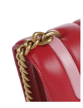 Bolso Pinko love one mini cl single side rojo/rosa