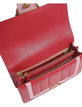 Bolso Pinko love one mini cl single side rojo/rosa