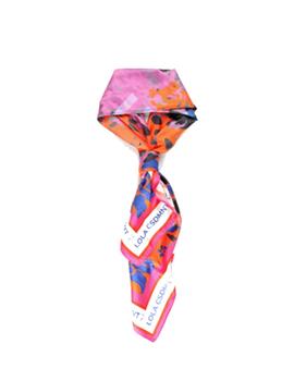 Pañuelo Lola casademunt cara leopardo naranja