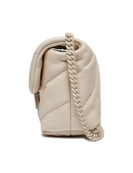 Bolso Pinko love puff mini crudo monocolor