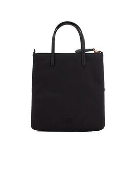 Bolso Pinko mini shopper recycled lona negro