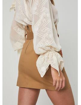 Falda Highly Preppy cinturilla fruncida