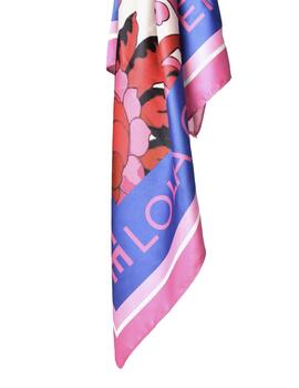 Pañuelo Lola Casademunt satinado estampado floral